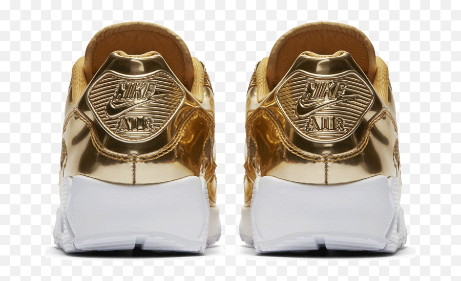 Nike Air Max 90 Sp - Silver Nike Air Max 90 Gold Png,Adidas Boost Icon 2 White And Gold