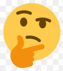 An Entire Thread In Defense Of Corrin - Transparent Thinking Emoji Meme png