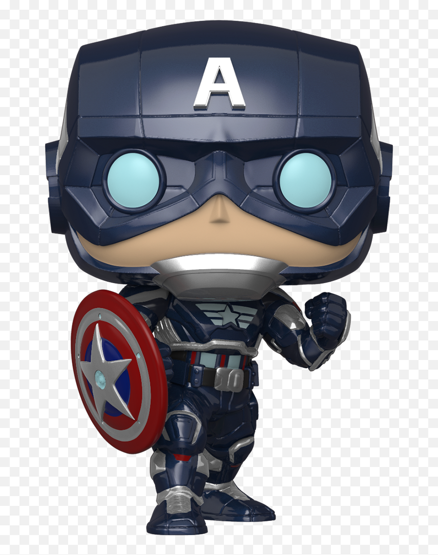 Avengers Game - Pop Marvel Avengers Game Stark Tech Suit Captain America Png,Captain Marvel Icon Theater