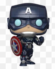 Avengers Game - Pop Marvel Stark Tech Suit Captain America png