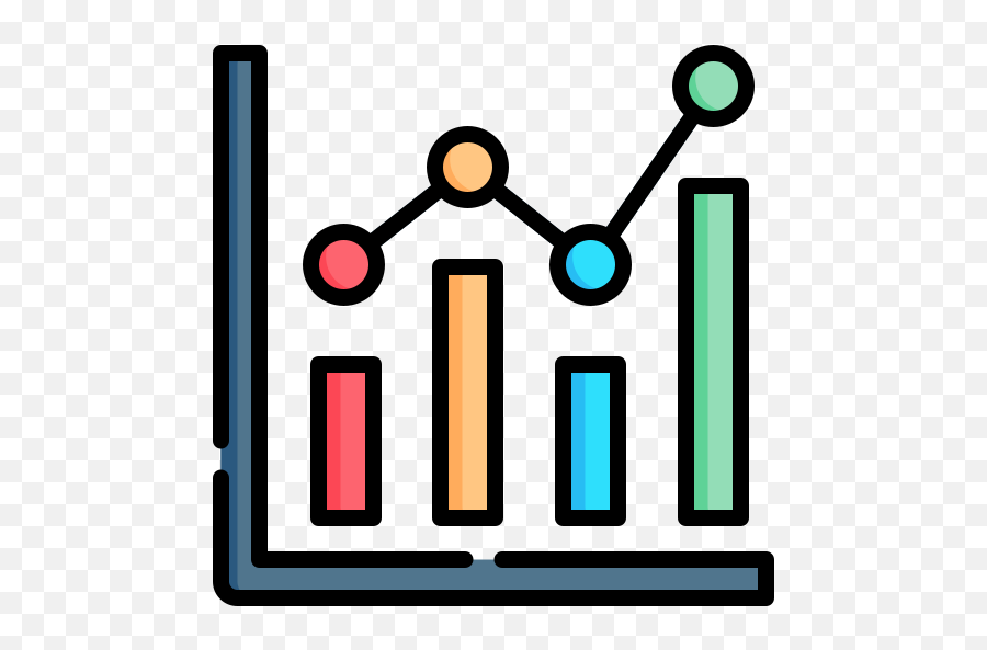 Line Chart - Free Interface Icons Blue Chart Png,Flat Graph Icon