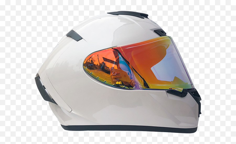 Full Face Helmet Motorcycle Motor White Color Hat Off Road - Motorcycle Helmet Png,Icon Airflite Shield