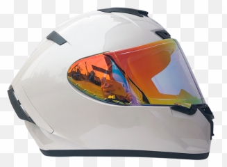 Full Face Helmet Motorcycle White Color Hat Off Road - png