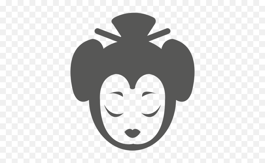Geisha Face Icon Silhouette Transparent Png U0026 Svg Vector - Icon,Face Icon Images