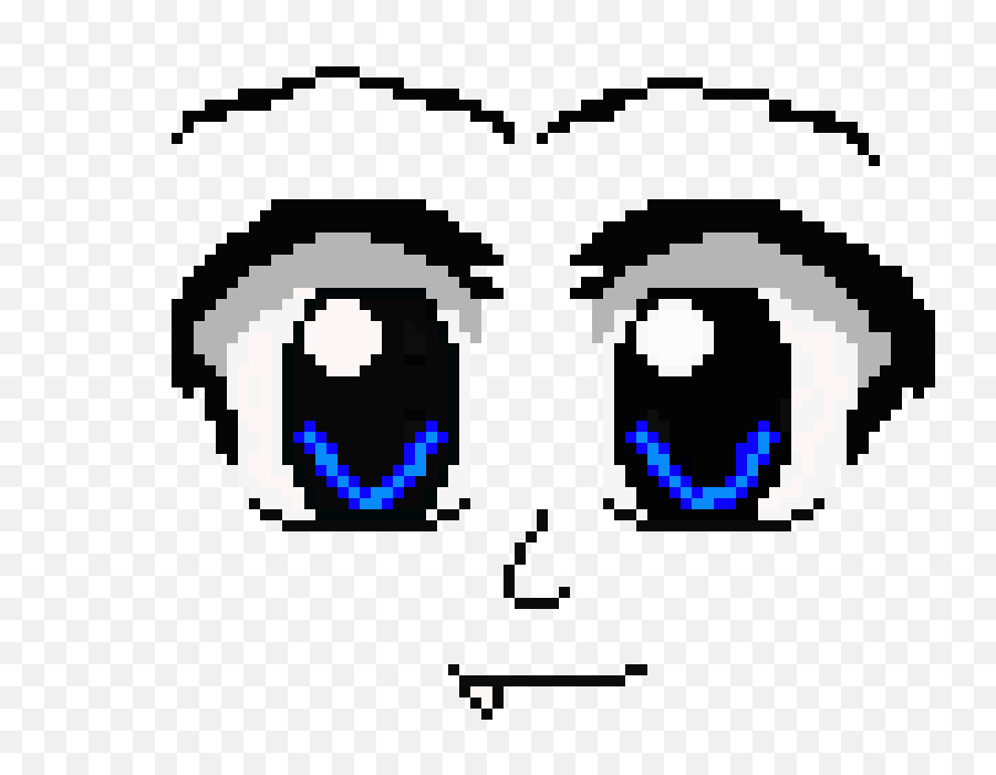 Download Anime Eyes Nose And Mouth - Anime Mouth Pixel Art Pixel Art Gacha Life Png,Anime Eyes Transparent