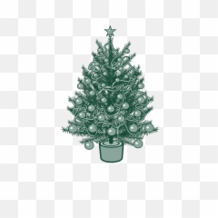 Christmas Tree Vector Frpic - png