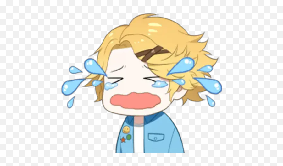 Mystic Messenger Stickers - Mystic Messenger Yoosung Crying Emoji Png,Zen Icon Mystic Messenger