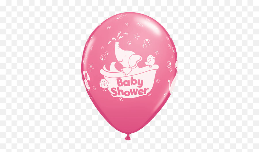 11 Assorted Baby Shower Elephant Latex Balloons X 25 - Baby Shower Balloons Hd Png,Baby Shower Png
