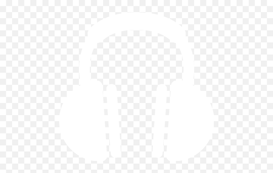 White Headphones Icon - White Headphone Icon Png,Headphones Transparent Background