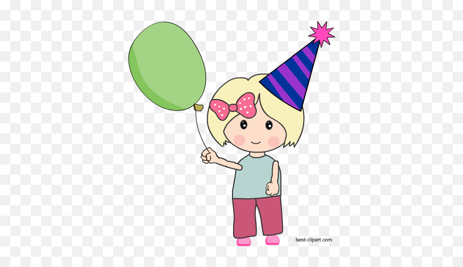 Free Birthday Clip Art Images And Graphics - Clip Art Png,Party Hat Clipart Transparent Background