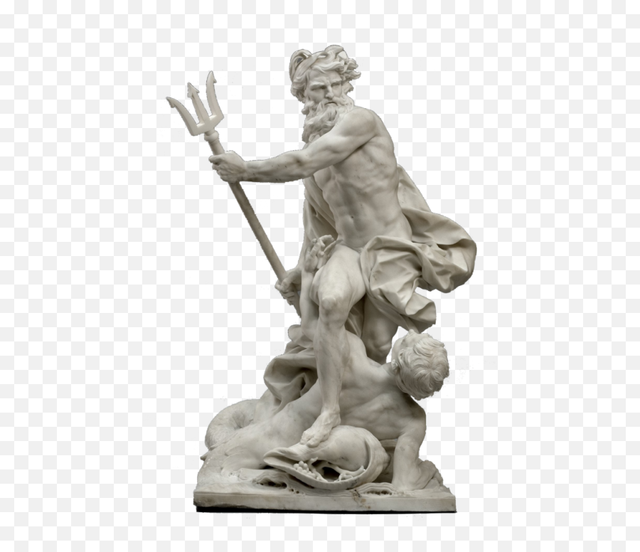 Statue Neptune Calming The Waves - Neptune Calming The Waves Png,Sculpture Png