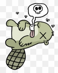 Adsy Png Stickpng Dead - Dead Beaver Cartoon Clipart Full Cartoon Dead Beaver Drawing,Stick Png
