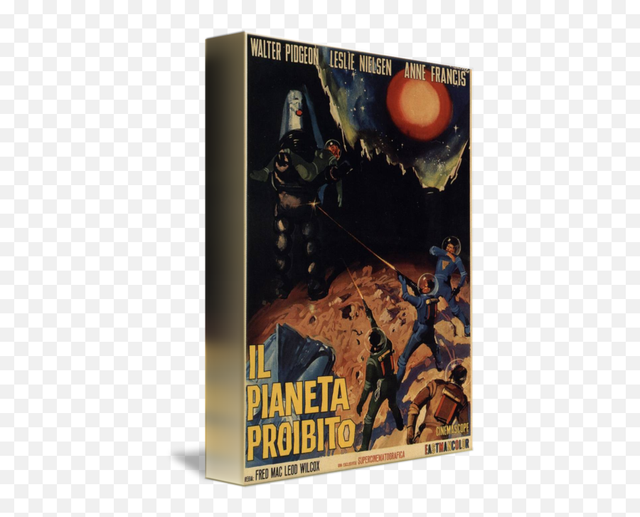 Forbidden Planet Italian Version Of The Classic By Cult Movie Posters - Pianeta Proibito Film Png,Cinemascope Png