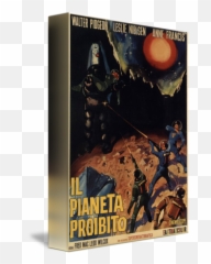 Forbidden Planet Italian Version Of The Classic By Cult Movie Posters - Pianeta Proibito Film Png,Cinemascope Png