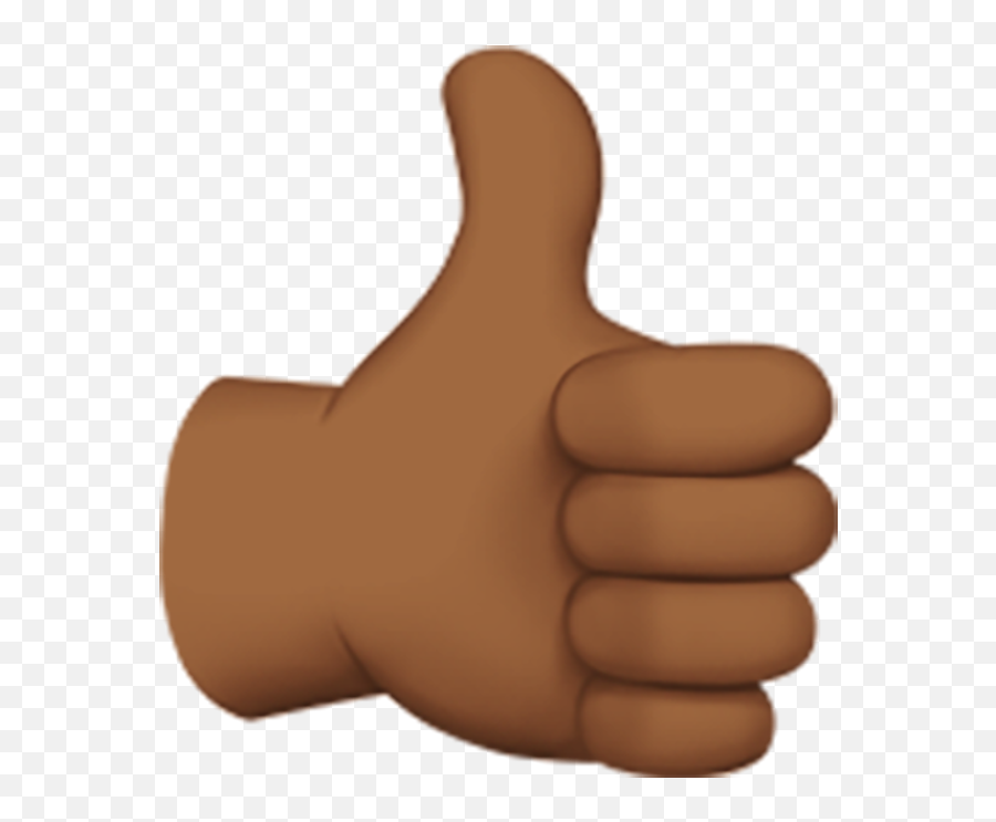 Thumbs Up Emoji Dark Skin Png Image - Brown Thumbs Up Emoji,Thumbs Up Emoji Transparent