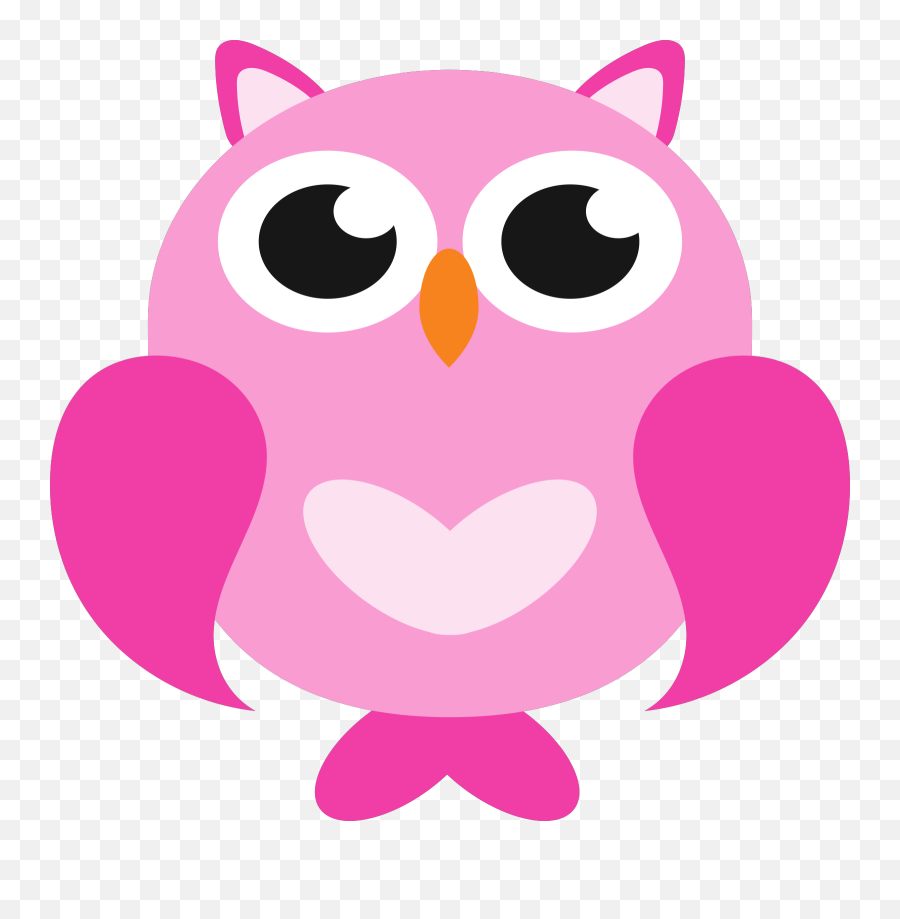 Bird Pink Owl Clipart - Burung Hantu Kartun Lucu Png,Owl Transparent
