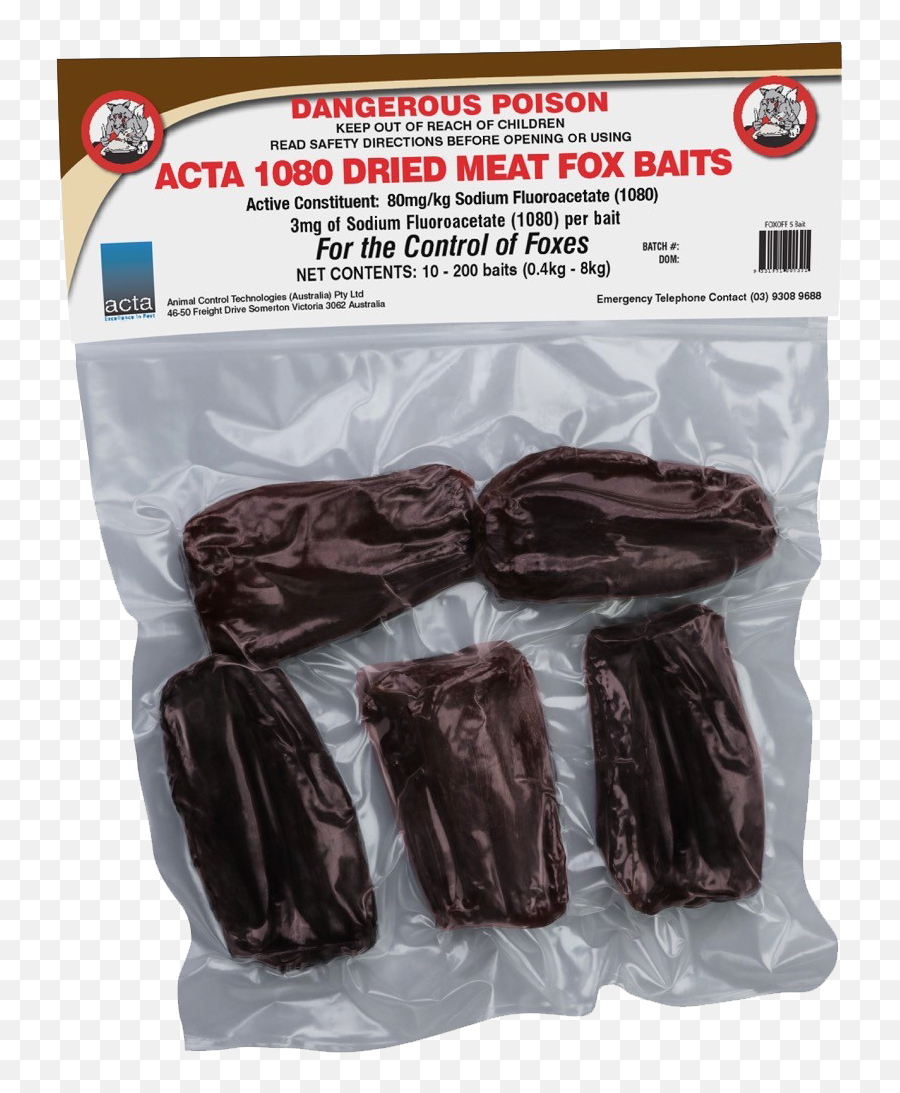 Fox 1080 3mg Dried Meat Baits U2014 Animal Control Technologies - 1080 Fox Bait Png,Clear Png