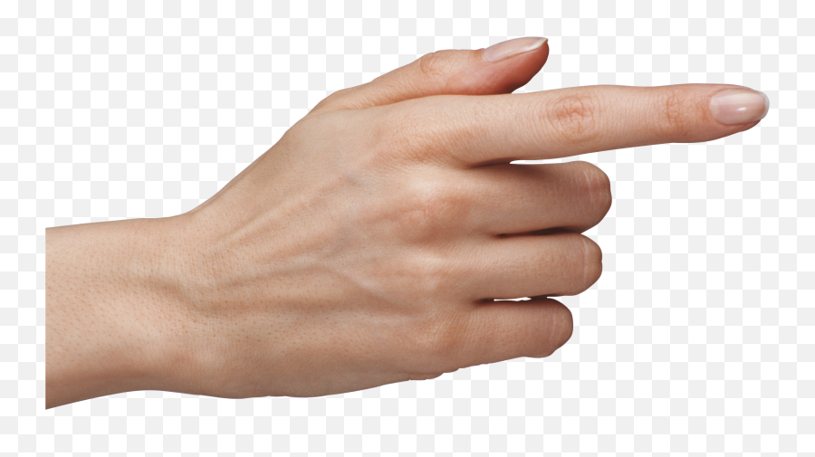 Tuching Hand With Finger Png Clipart - Pointing Finger Transparent,Pointing Finger Transparent