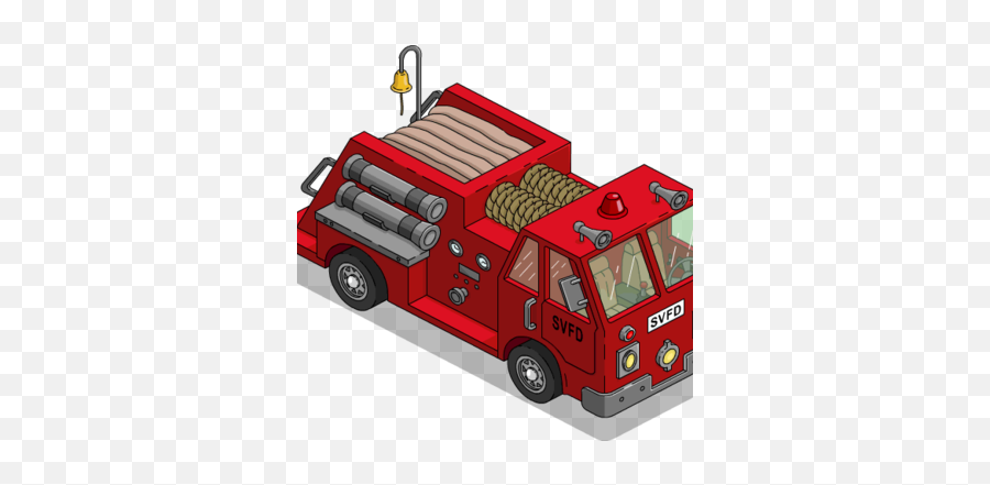 Tapped Out - Springfield Fire Engine Simpsons Png,Fire Truck Png