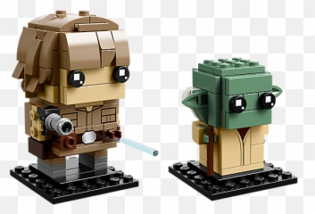 Lego Luke Skywalker U0026 Yoda 41627 - Star Wars Brickheadz png