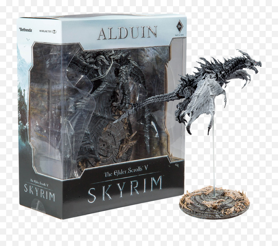 The Elder Scrolls - Alduin Deluxe Boxed Figure Action Figure The Elder Scrolls Png,Elder Scrolls Png