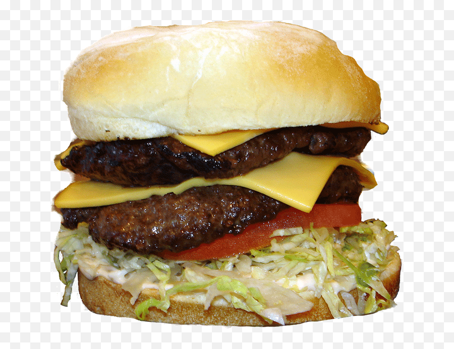 Burger And Fries Png - Cheeseburger Transparent Cartoon Hamburger,Cheeseburger Png