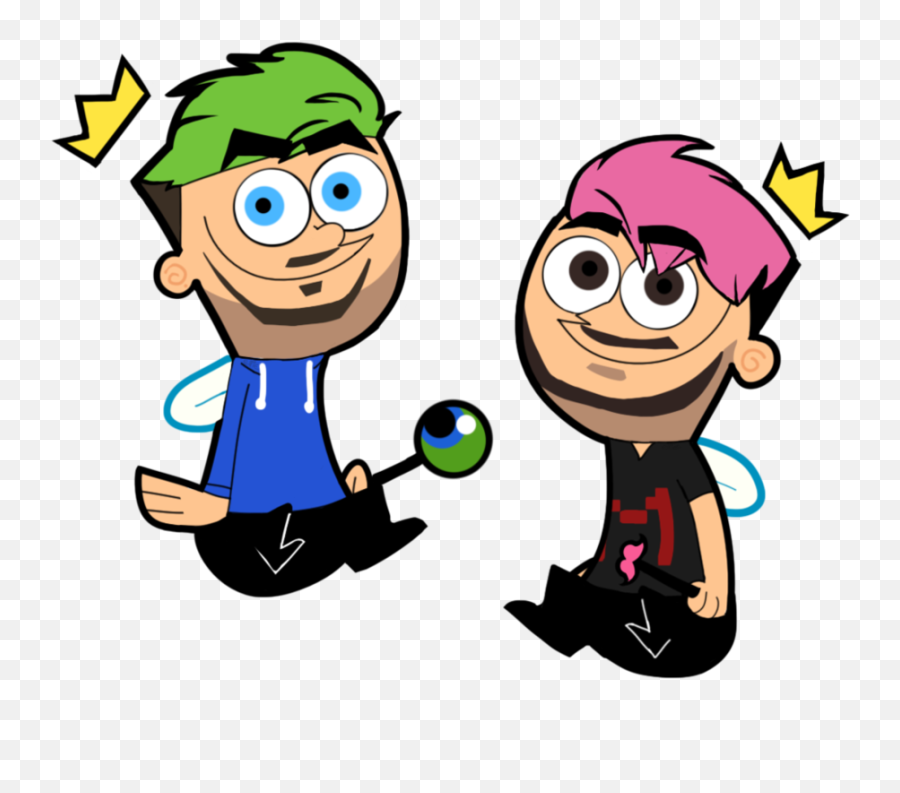 Jacksepticeye And Markiplier - Fanart Of Fairly Odd Parents Fairly Odd Parents Genderbent Png,Fairly Odd Parents Png