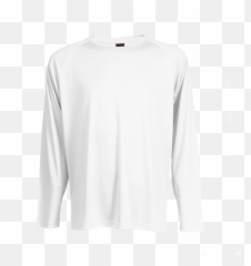 Free T Shirt Template - White Long Sleeve T Shirt Template png
