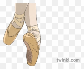 Ballet Feet Illustration - Twinkl Ballet Flat Png,Feet Transparent