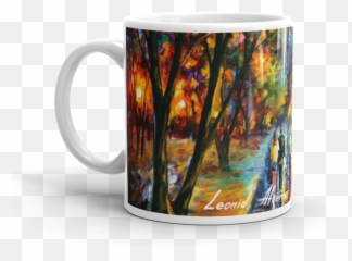 Coffe Mugs - Dreams Come True Palette Knlfe Landscape Park Oil Painting On Canvas By Leonid Afremov png