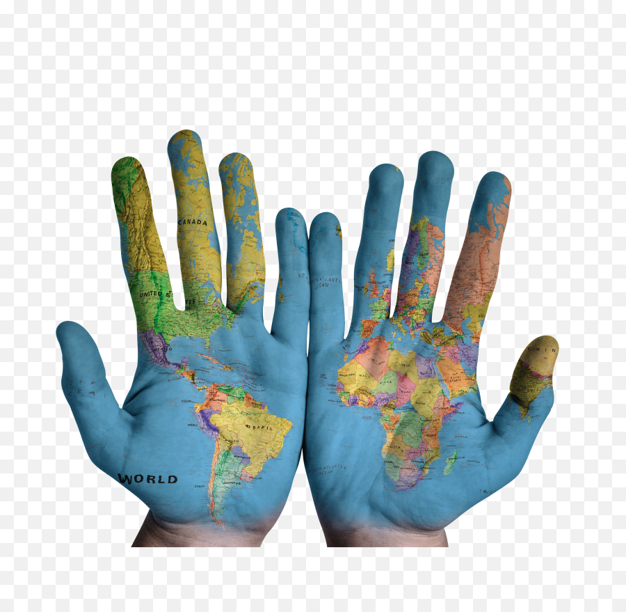 Hands World Map Png Hd Image Free Download - Hands World Map Png,World Map Png