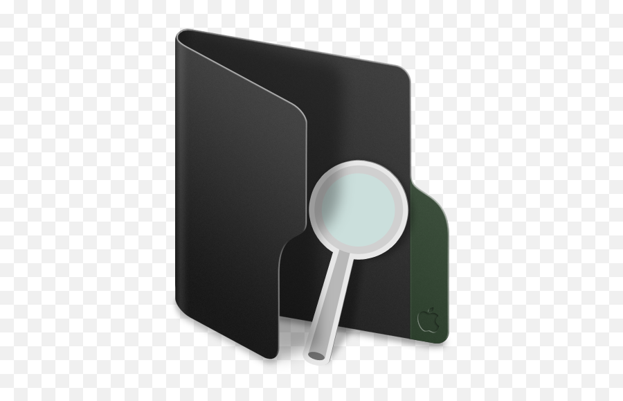 Search Icon - Mac Os Black Folder Icons Softiconscom Sign Png,Search Icon Png