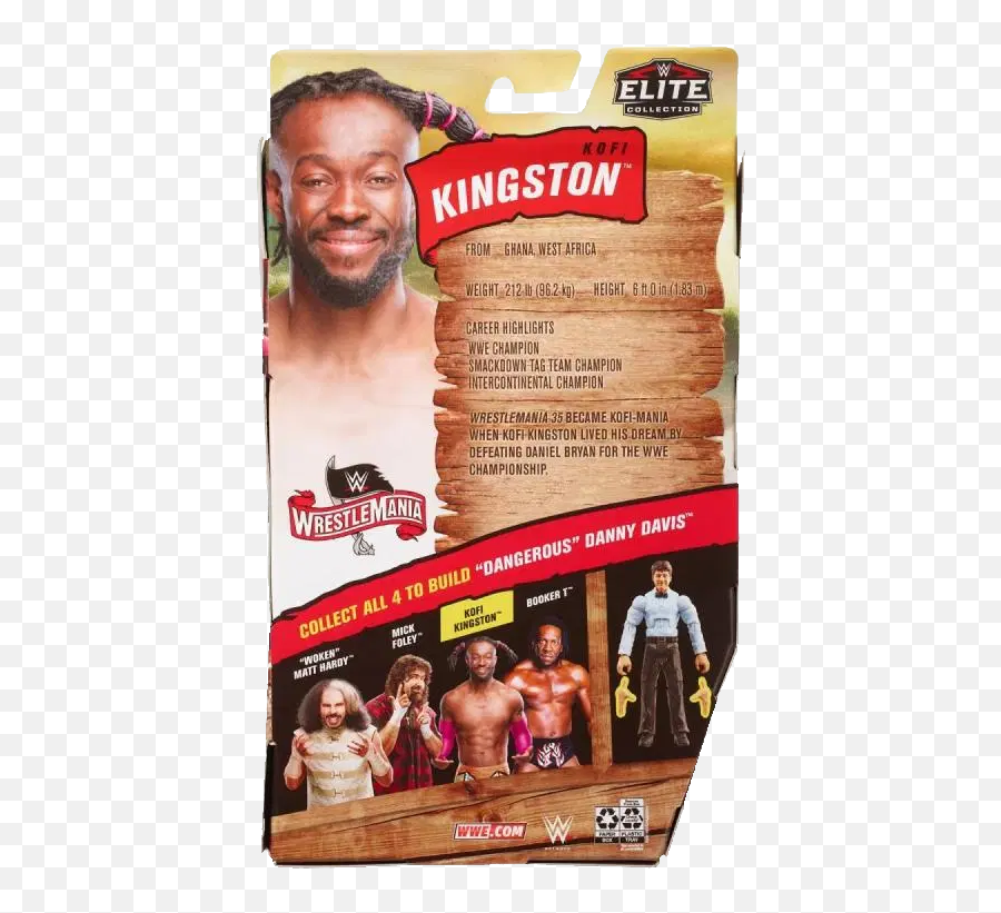 Wwe Elite Collection Wrestlemania 36 - Wwe Wrestlemania 36 Action Figures Png,Kofi Kingston Png