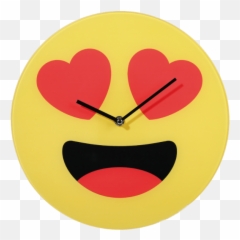 Download Wall Clock Emoji Love - Clock With Emoji Png,Clock Emoji Png
