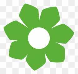 Transparent Png Svg Vector File - Green Flower Icon