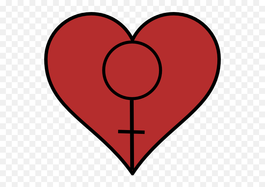 Feminist Heart 4 Clip Art - Vector Clip Art Feminist Heart Png,Feminism Png