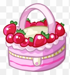 Download Strawberry Cake Purse Icon - png