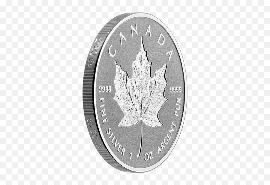 X166223 Side - Silver Maple Dollar Png,Dime Png