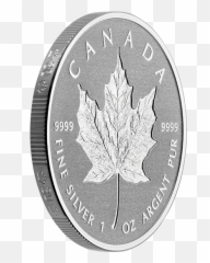 X166223 Side - Silver Maple Dollar Png,Dime Png
