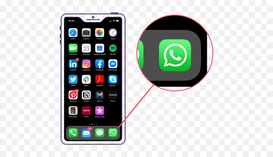 Gallery To Whatsapp - Iphone 6 Png,Whatsapp Icon Pic