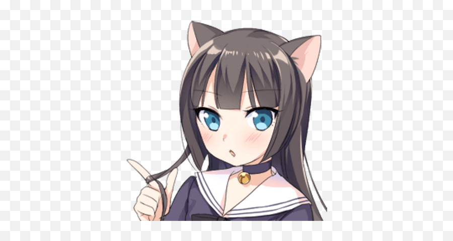 Cat Girl Face Transparent Png - Stickpng Anime Girl Face Cat,Anime Cat Png