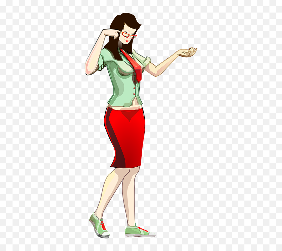Woman Red Tie - Free Vector Graphic On Pixabay Clip Art Png,Red Tie Png