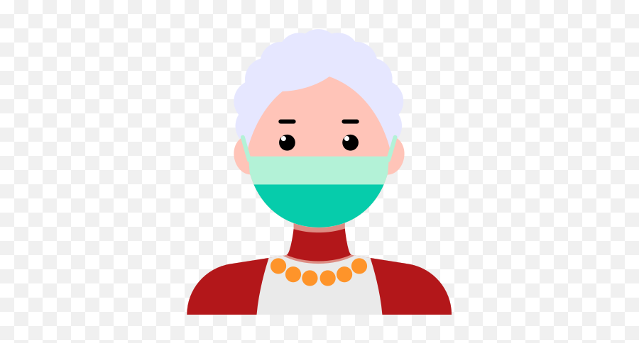Mask Grandma Protection Coronavirus Virus Contagion - Icone Vovó Png,Registered Nurse Icon