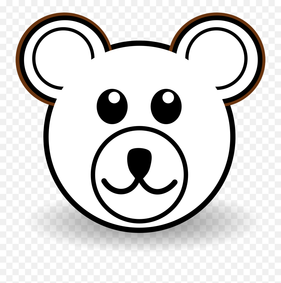 Hwfd - Polar Bear Face Coloring Page Png,Bear Head Png