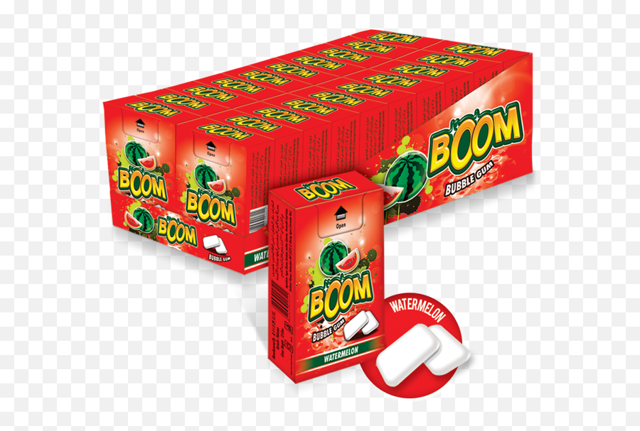 Boom Bubble Gum Soneri Group - Apple Png,Bubble Gum Png
