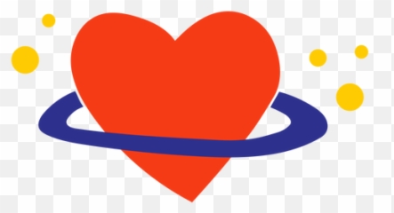 Saturn Heart Flat Transparent Png U0026 Svg Vector - Girly