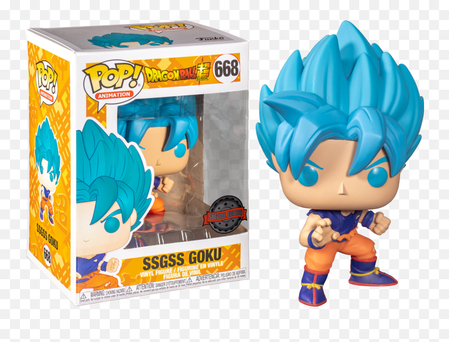Dragon Ball Super Ssgss Goku Funko Pop Vinyl - Funko Pop Dragon Ball Png,Dragon Ball Super Png