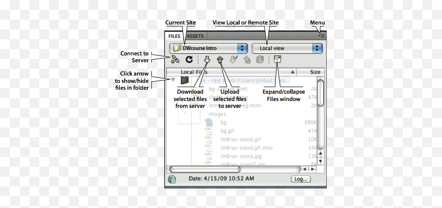 Site Setup In Dreamweaver Cs5 And Cs55 - Tutorial Dot Png,Dreamweaver Cs6 Icon