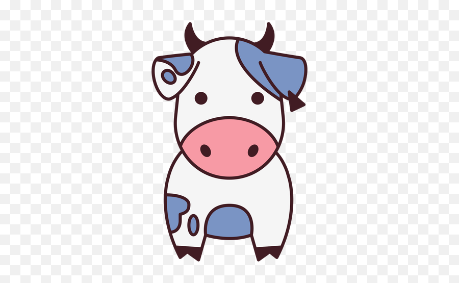 Cute Cow Flat Transparent Png U0026 Svg Vector - Cow Cute Png,Cute Icon