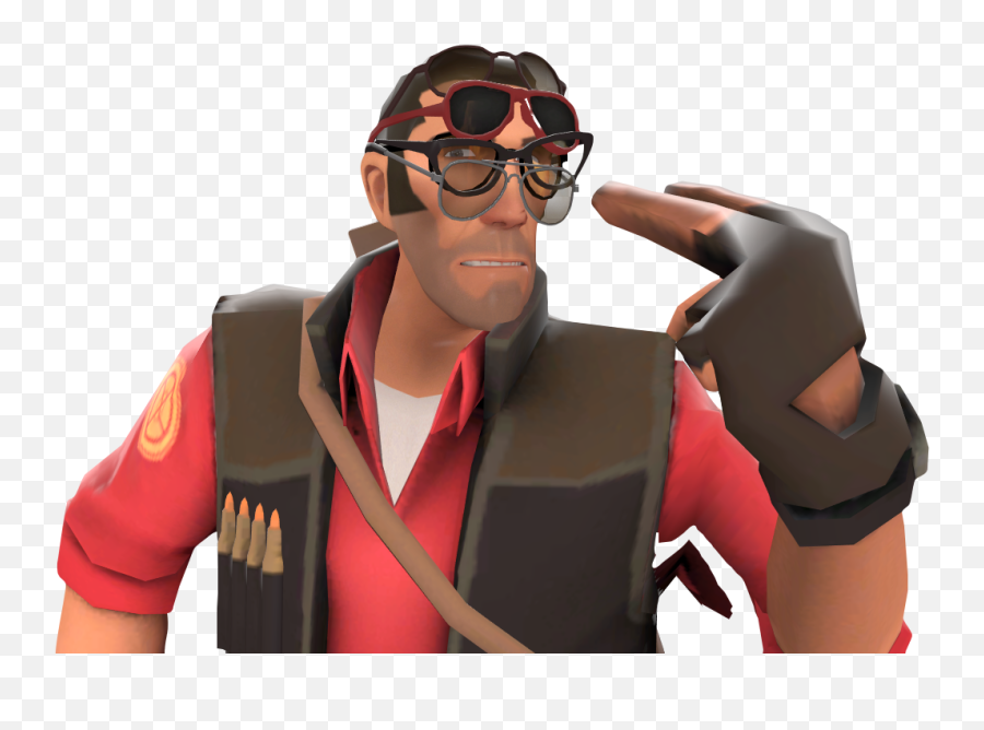 Since Valve Is Fixing A Few Hats Wearing Glasses Over - Tf2 Sniper Glasses Png,Sunglass Icon Atlanta